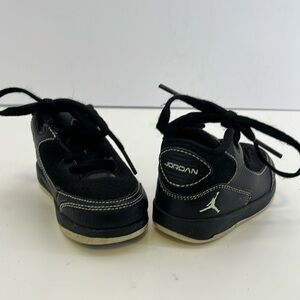 Baby Jordan Black Suede High Top Sneakers Lace-up Shoes Infant Size 5C